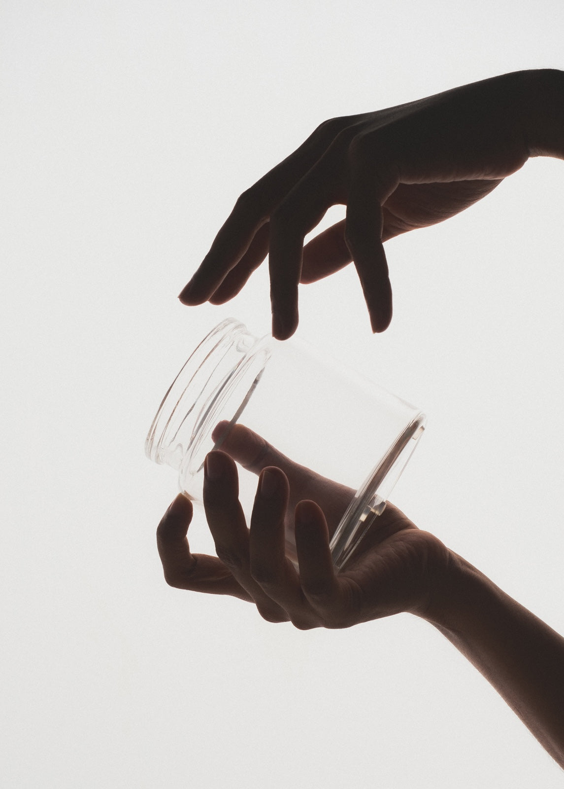 Amber Glass Bathroom Storage Jars