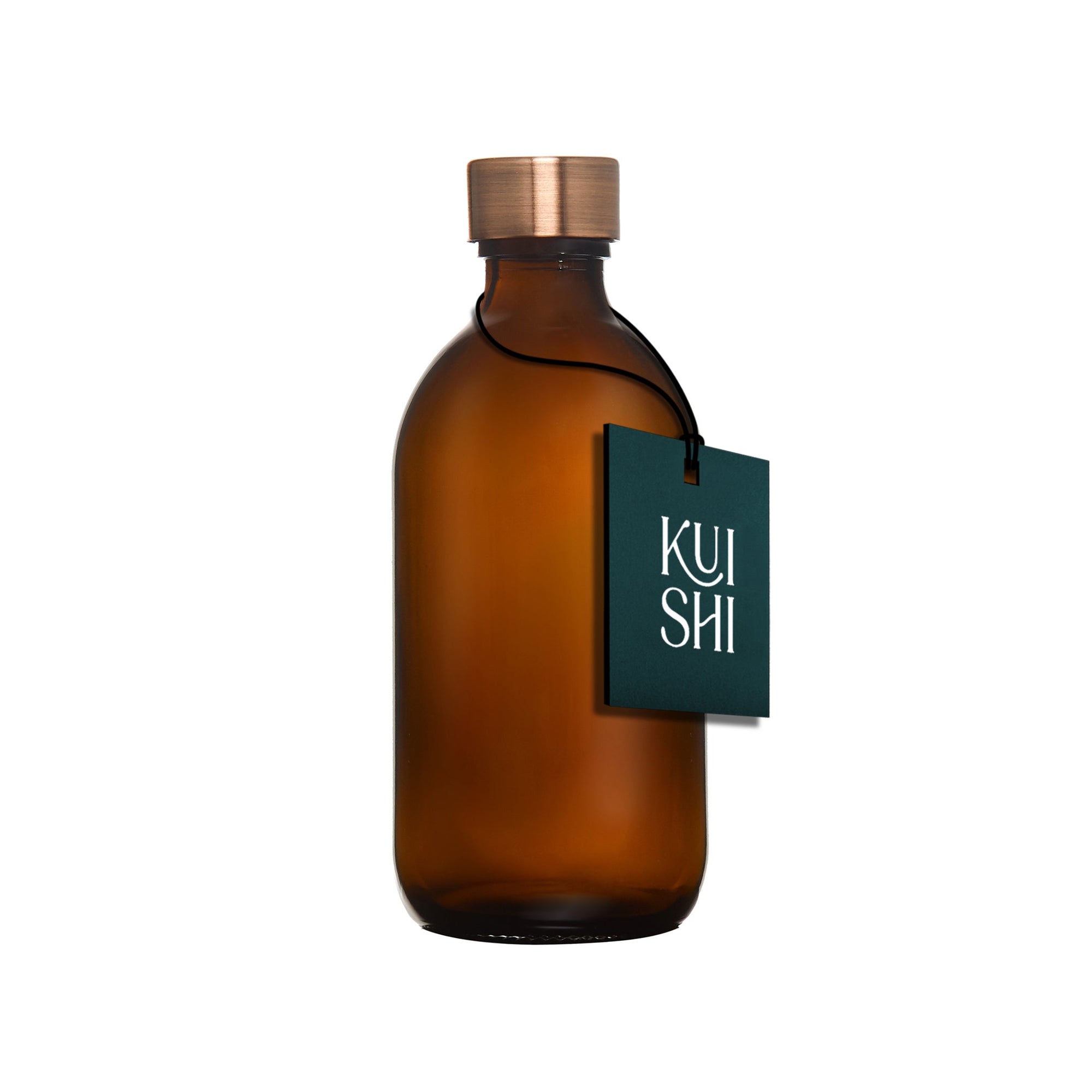 Amber Glass Bottle and Metal Cap-3