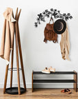 Black Metal Minimalist Coat Rack