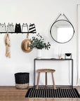 Friends Minimalist Coat Rack in Black Matte Metal