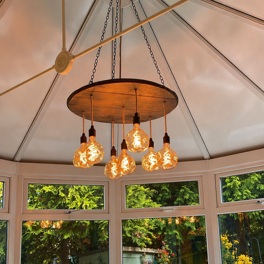 Whiskey Barrel Pendant Light | Round Oak Conservatory, Kitchen & Dining Lighting