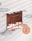 Copper Triple Bottle Holder