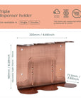 Copper Triple Bottle Holder