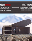 The Long Haul Belt - Brown Classic 100% Real Leather Belt