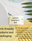 Lemon Shampoo Bar | Natural Hair Wash for All Hair Types | Vegan, Plastic-Free Hair Care