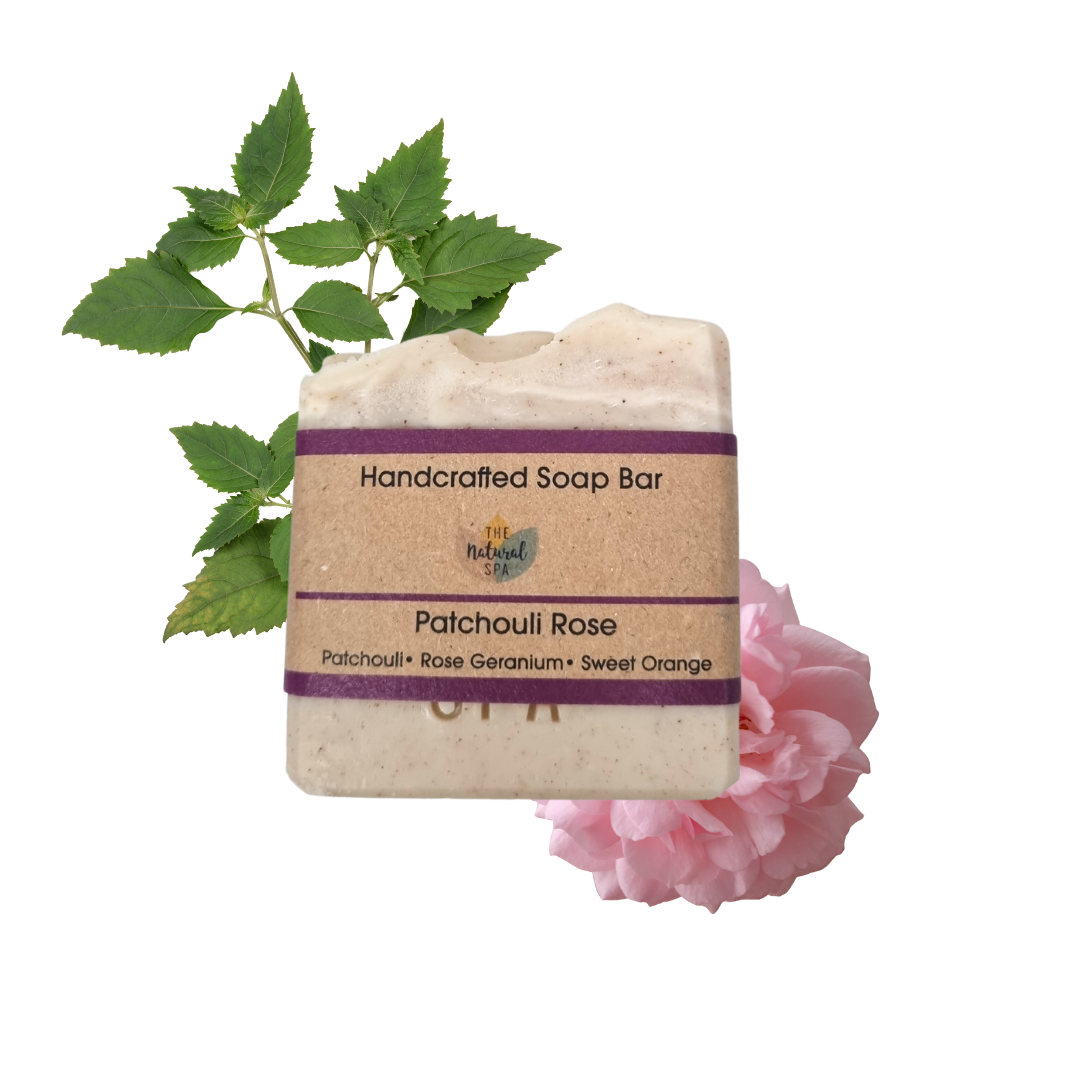 Patchouli Rose Soap Bar | Orange, Patchouli &amp; Rose Natural Handcrafted Soap | Vegan, Plastic-Free Skincare | 3 Styles Available