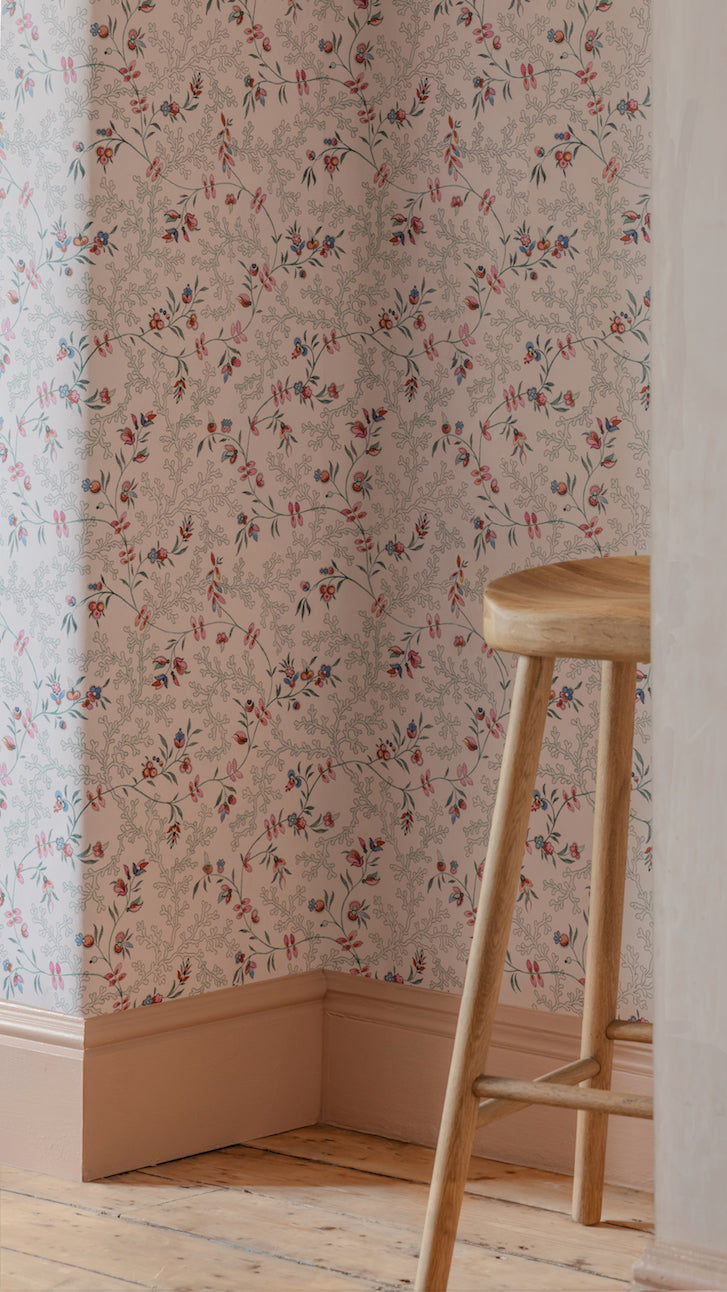 Coral &amp; Fauna - in Rainbow - Wallpaper
