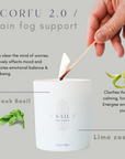 CORFU 2.0 Lime + Basil Wellbeing Candle