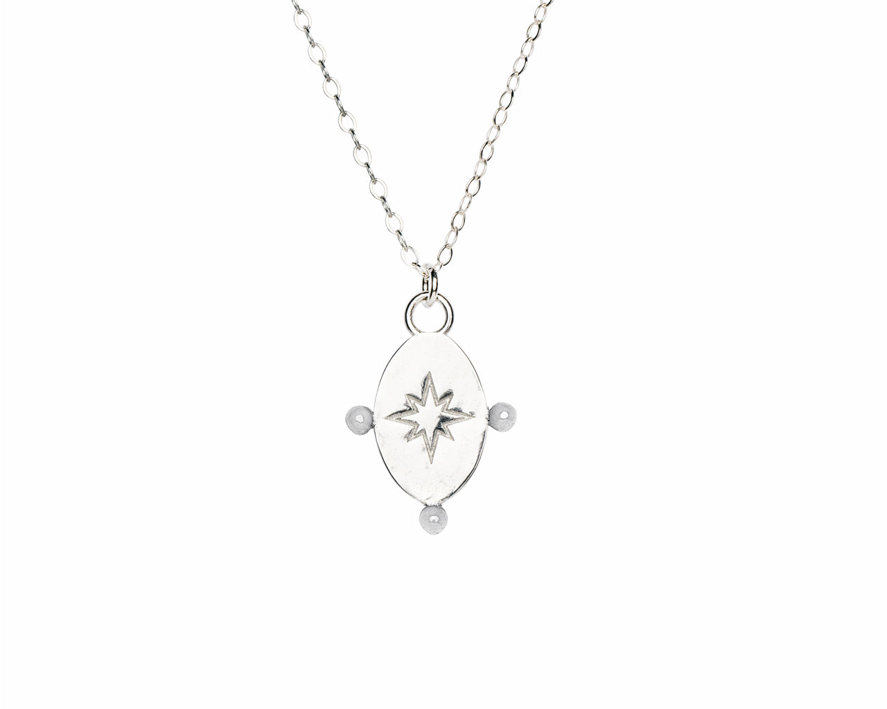 Morning Star Necklace Silver