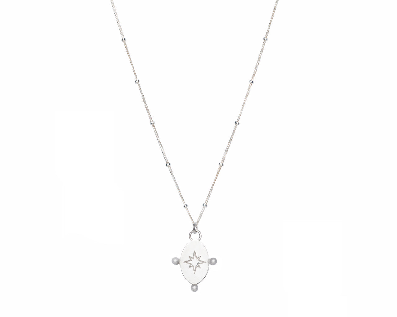 Morning Star Necklace Silver