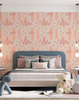 Naive Shapes Pattern Wall Mural for Kids Rooms