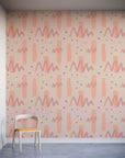 Naive Shapes Pattern Wall Mural for Kids Rooms