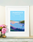 Crantock Beach Travel Poster