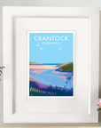 Crantock Beach Travel Poster