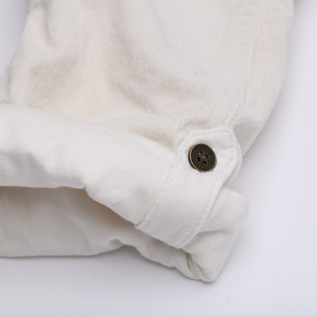 Custard Corduroy Dungarees