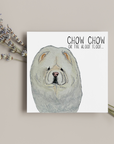 Send Some Floofy Love: Cream Chow Chow 'Aloof Floof' Greeting Card