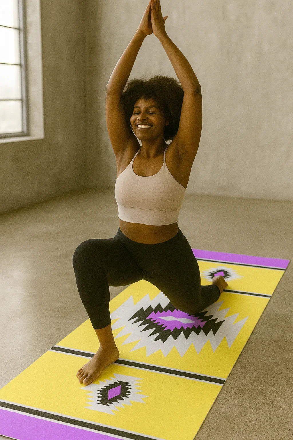 Yoga Mat | 6mm Thick | Yellow| Non-Slip | Eco Friendly | Yune Yoga | Stevie