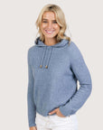 Women’s Possum Merino & Silk Cropped Hoodie