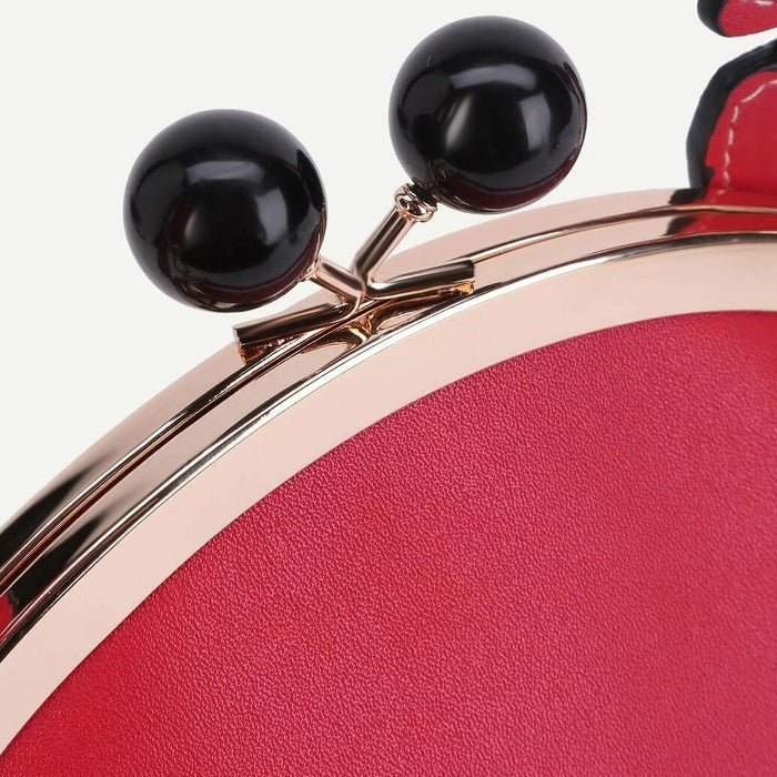 NEW Red Crawling Crab Vegan Leather Cross Body Bag