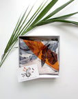 Blue 'Crustacean Silk' Silk Scarf, large square Silk Scarf with crab and tulip design from the Evolution Collection