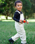 Custard Corduroy Dungarees
