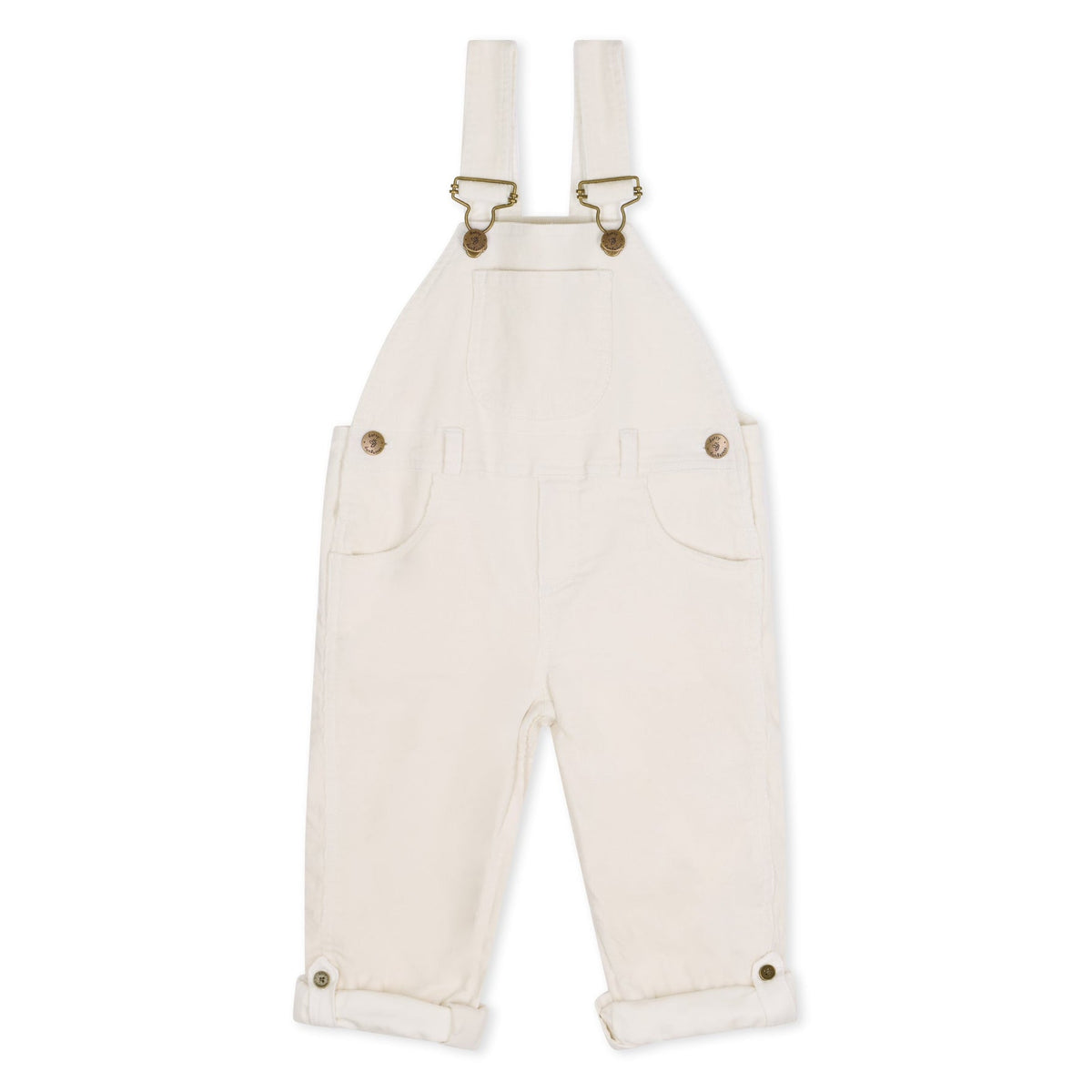 Custard Corduroy Dungarees