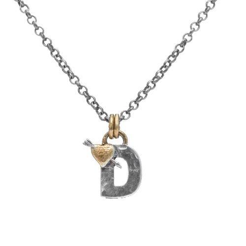 Alphabet Letter Pendant – Gold & Silver Charm Necklace by Sostter at brixbailey.com