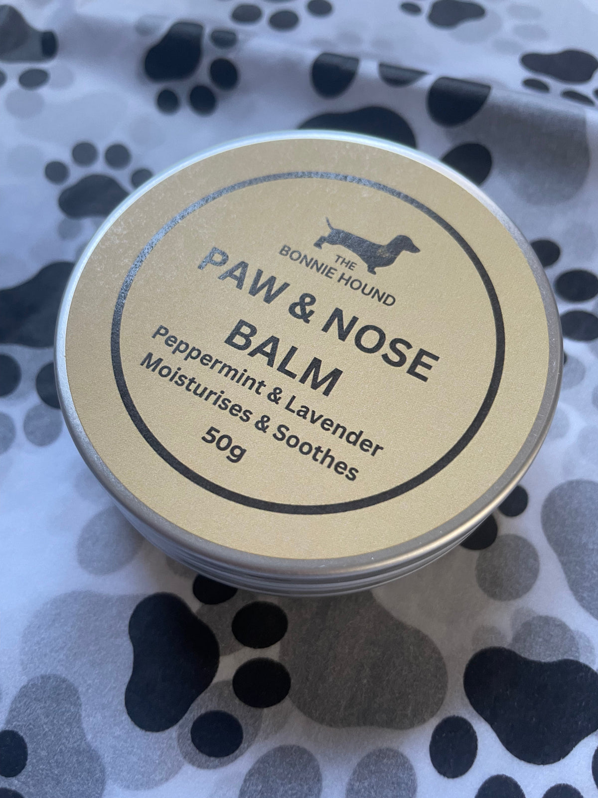 Handmade Paw, Nose and Skin Balm - Peppermint &amp; Lavender - 50g
