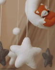 Handmade Sleepy fox baby mobile-1