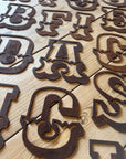 Rusty 5" Carnival Metal Letters A-Z