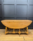 Vintage Ercol Model 506 Drop-Leaf Coffee Table in Light Elm – Tall Windsor Style