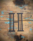 Black 5" or 12" Art Deco Metal Lettering A-Z 0-9