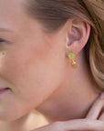 Classic Athena Kate Drop Earrings Peach Moonstone