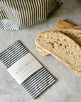 THE Beeswax Bag-Navy Stiped
