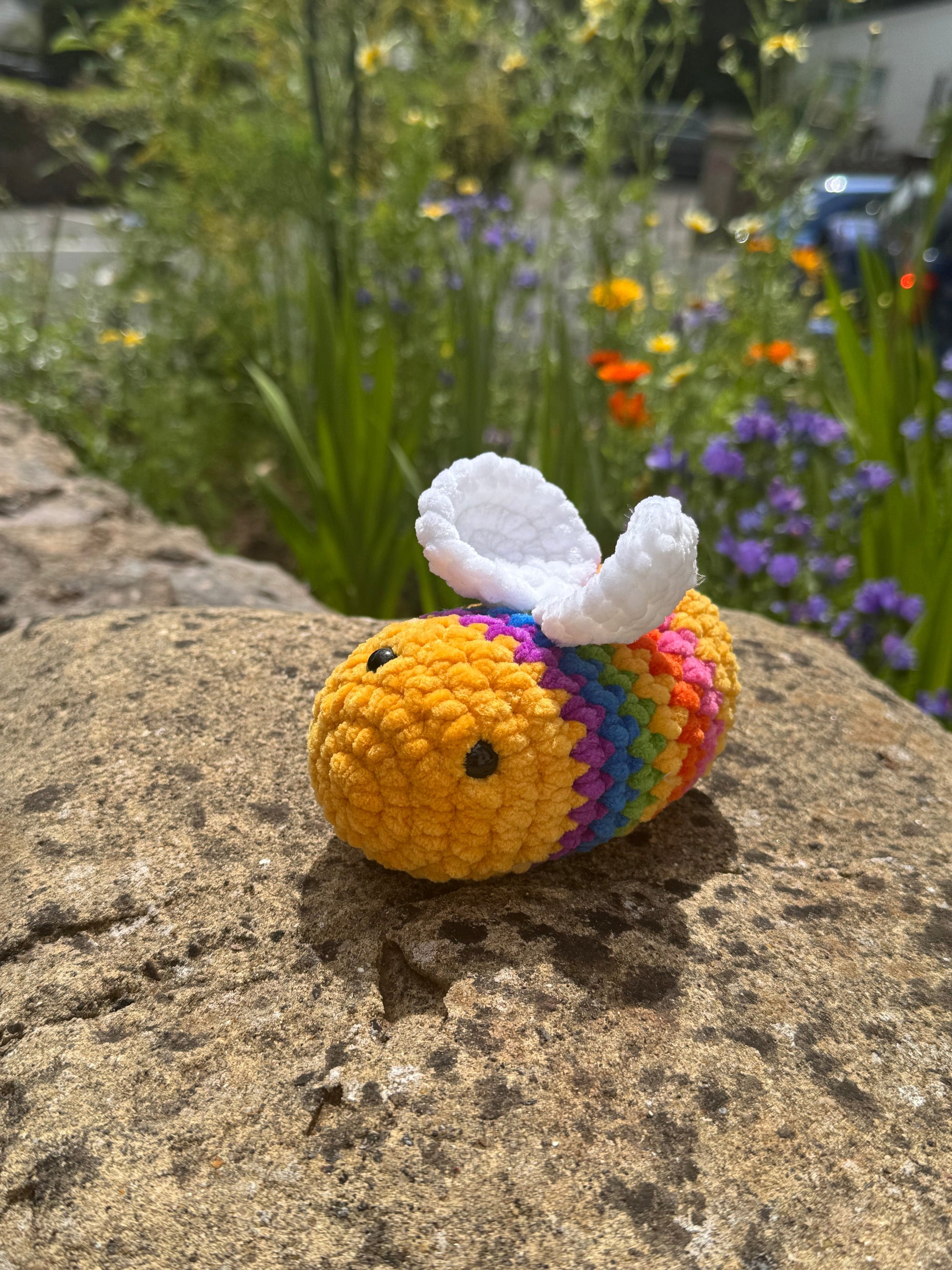 Beatrice The Bee -Crochet Bumblebee Plush – Chunky Handmade Bee Plushie Gift