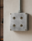 4 Gang 2 Way Solid Cast Metal Conduit Light Switch | Vintage Industrial Style