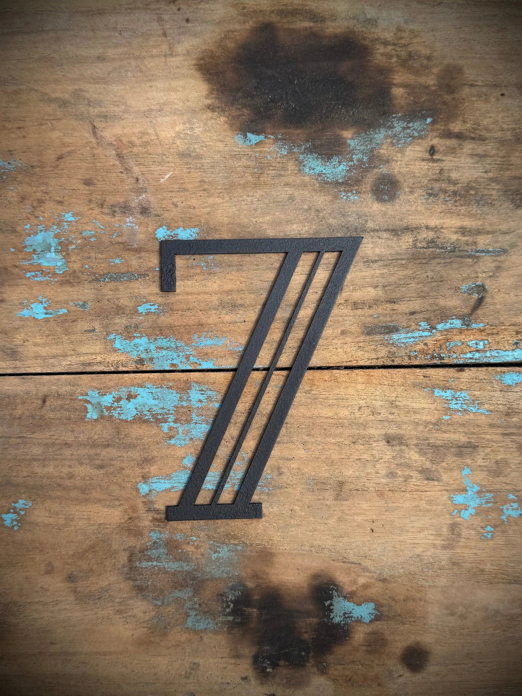 Black 5" or 12" Art Deco Metal Lettering A-Z 0-9