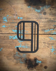 Black 5" or 12" Art Deco Metal Lettering A-Z 0-9