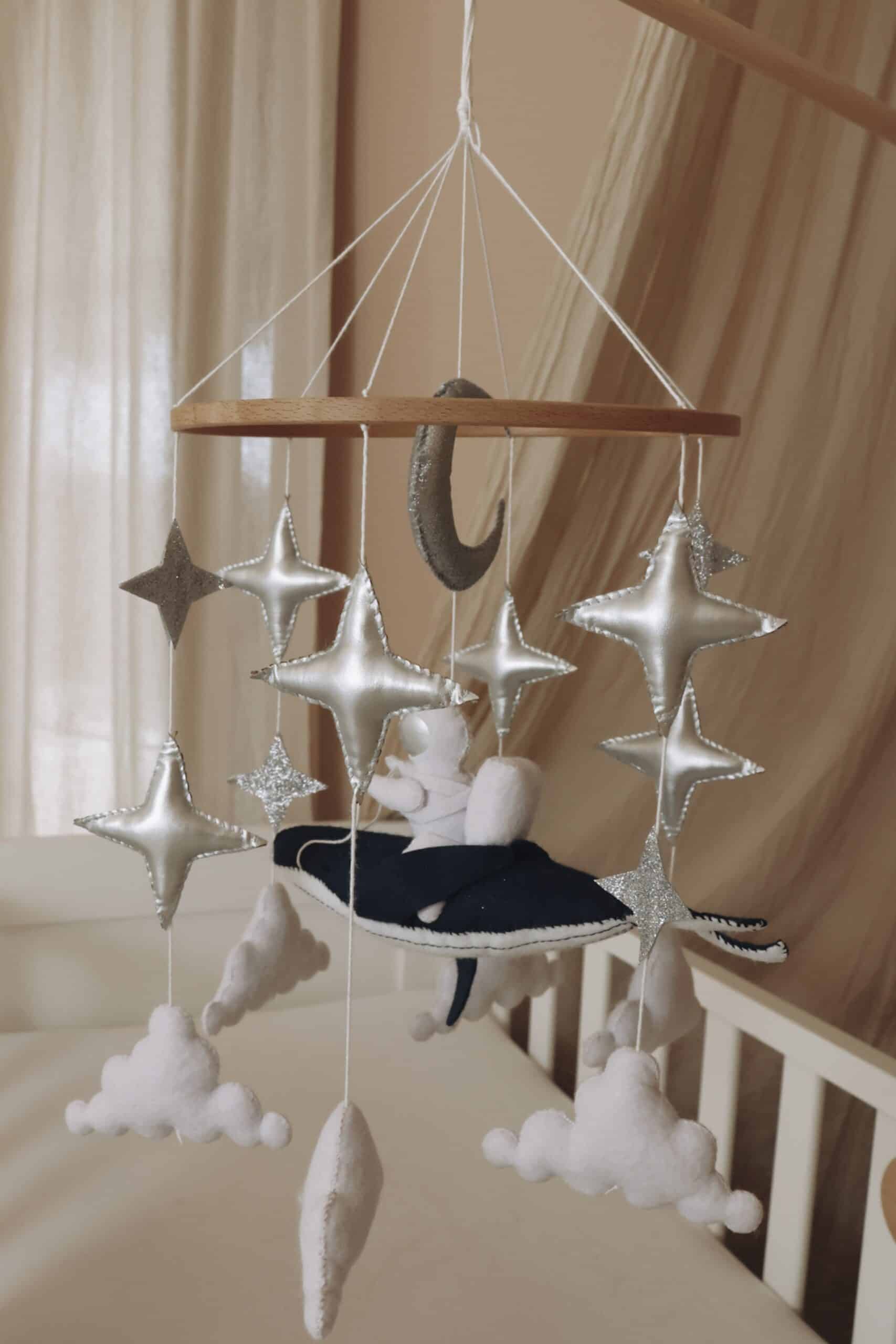 Handmade astronaut mobile-10