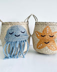 Orange starfish Basket - Small