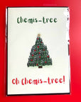 Chemis-tree chemistry cool quirky christmas science card