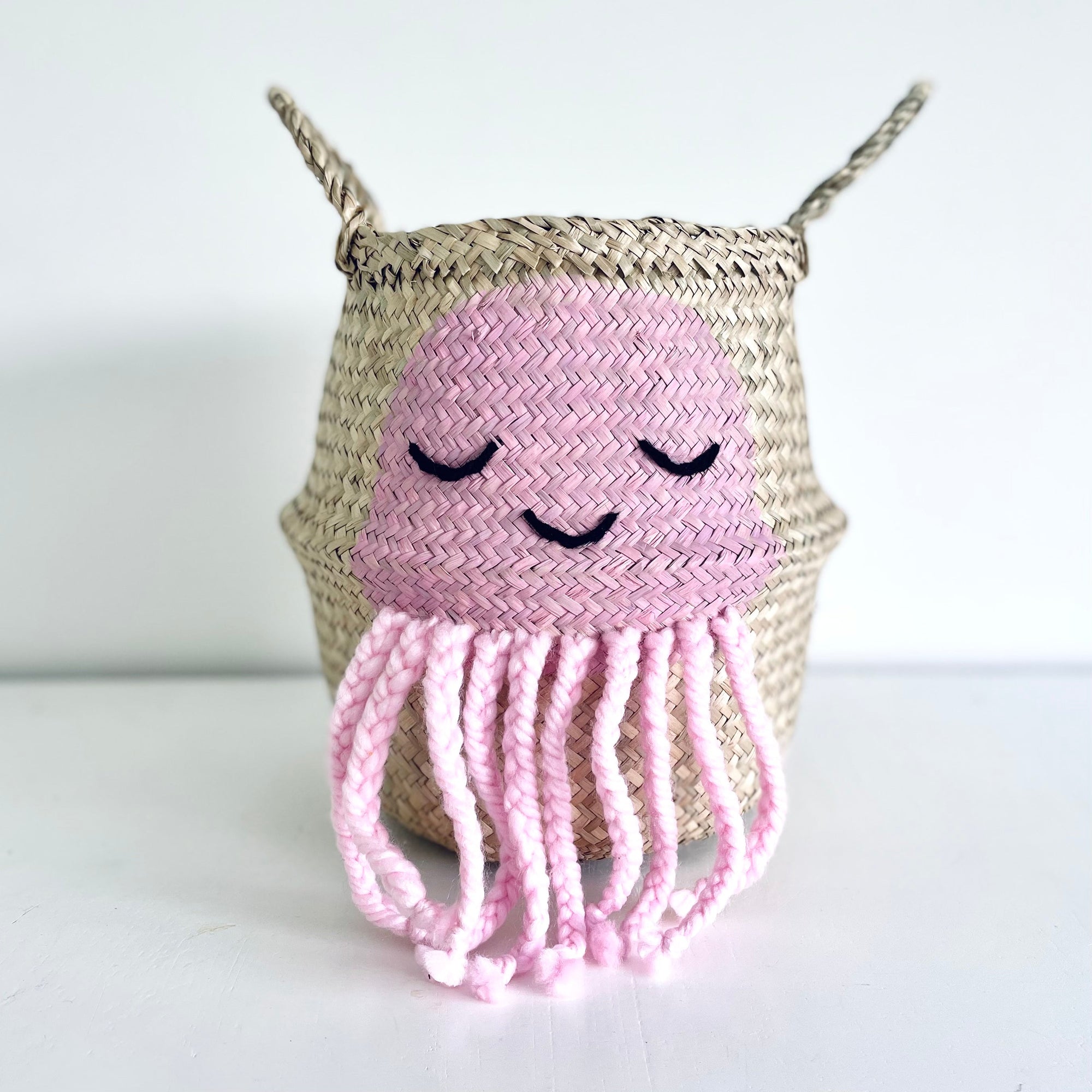 Pink Jellyfish Basket - Small