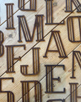 Rustic Art Deco Signs Rusty Metal Alphabet Letters – Home & Garden A-Z 0-9