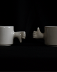 Thumb Up and Down Porcelain Gesture Cups