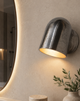 Hopton Raw Cast Aluminium Mast Down Wall Light
