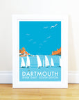 Dartmouth Festival Travel Poster and Seaside Print