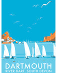 Dartmouth Festival Travel Poster and Seaside Print