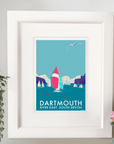 Dartmouth Vintage Seaside Travel Poster Print