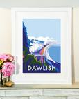 Dawlish Vintage Seaside Travel Poster
