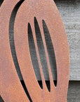 Rusty Metal Woodpecker Garden Decoration